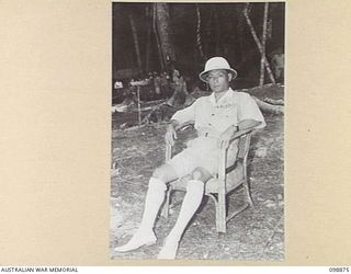 SAMANSO ISLAND, SOLOMON ISLANDS. 1945-11-13. VICE-ADMIRAL BARON T. SAMEJIMA, COMMANDER-IN-CHIEF, 8 JAPANESE FLEET. HIGH RANKING JAPANESE OFFICERS WERE DETAILED IN A CONCENTRATION AREA ON THE ISLAND ..