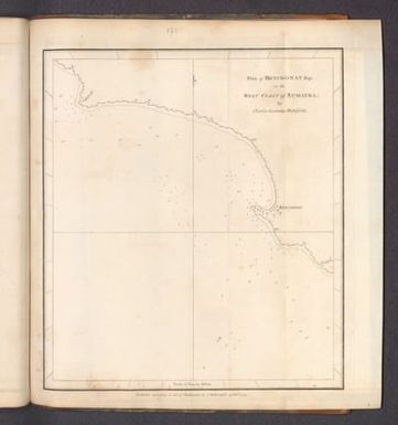 Plan of Bencoonat Bay on the West Coast of Sumatra by Charles Gustavus Wahlfeldt.