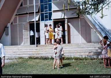 Attending church, Paton Memorial, Vila