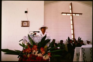 Church service on Women's Day, Alofi Manse, Niue