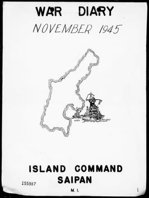 COM SAIPAN ISLAND - War Diary, 11/1-30/45