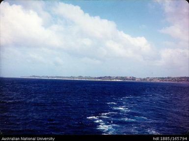View from ship to Nauru