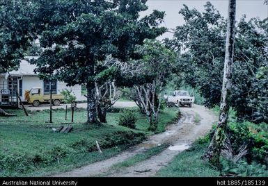 Kulumadau: House of ADC Penuel Mowedina (?) His truck on the right