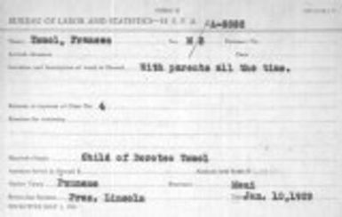 Tomol, Frances