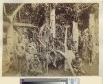 Men and boys with slit drums, Malakula, ca.1890