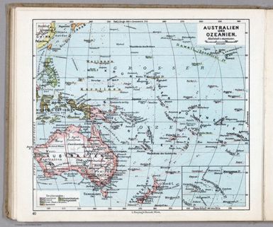 Australien und Ozeanien. G. Freytag & Berndt A.G., Wien. (to accompany) Prof. Hickmann's Geographisch-statistischer universal-atlas, 1927.