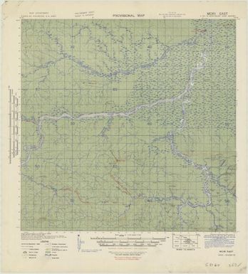 Provisional map, northeast New Guinea: Mori East (Sheet Mori East)