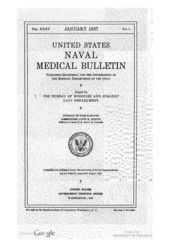 United States Naval Medical Bulletin Vol. 35, Nos. 1-4, 1937