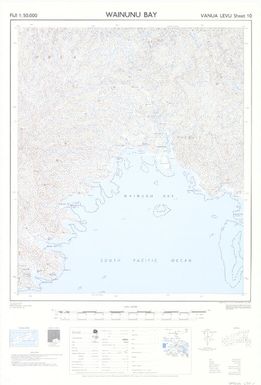 Fiji 1:50,000: Wainunu Bay (Sheet Vanua Levu 10)