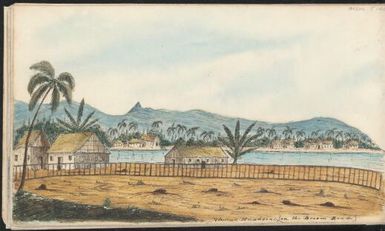 View at Huahiene [i.e. Huahine] on the Broom Road, French Polynesia, ca. 1850