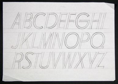 Churchward Legible Medium Condensed Italic Sketch