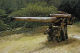 Northern Mariana Islands, abandoned weapons at former Japanese command post on Saipan Island