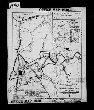 1940 Census Enumeration District Maps - Hawaii - Maui County - Haiku - ED 5-23, ED 5-24
