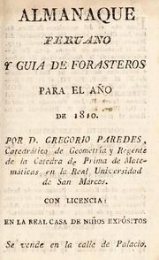 Almanaque peruano y guia de forasteros para el año de 1810