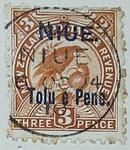 Stamp: New Zealand - Niue Three Pence