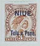 Stamp: New Zealand - Niue Three Pence