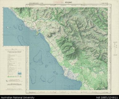 New Caledonia, Koumac, Sheet SF-58-III-3b, 1:50 000