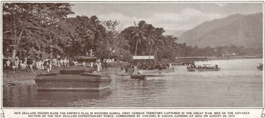 New Zealand troops in Western Samoa, the first German territory captured in the Great War