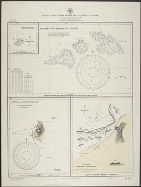 Islets and banks in the South Pacific Ocean : from British surveys between 1894 and 1898 / Hydrographic Office, U.S. Navy