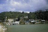 Federated States of Micronesia, waterfront homes on Weno Island in Chuuk State