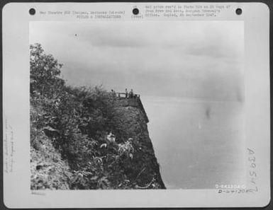 Garbage Shute Were Rubbish Is Dumped Into The Sea, Saipan, Marianas Islands. (U.S. Air Force Number D64130AC)