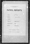 Patrol Reports. Western District, Lake Murray, 1958 - 1959