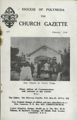 Church Gazette, Polynesia: February 1966