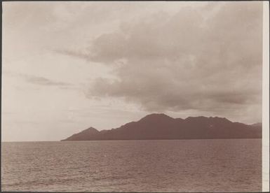 The north-east coast of Guadalcanar, viewed from the west, Solomon Islands, 1906 / J.W. Beattie