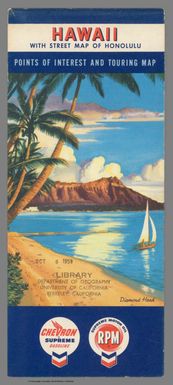 (Covers to) Hawaii With Street Map of Honolulu.