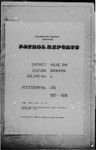 Patrol Reports. Milne Bay District, Baniara, 1927 - 1929