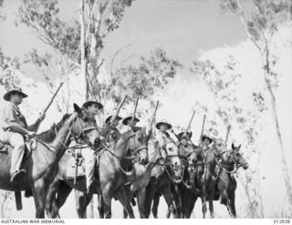 AN INDEPENDENT LIGHT HORSE TROOP ON PATROL. (NEGATIVE BY PARER)