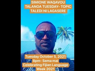 SIMIONE WAQAVOU: SONG WRITER AND SINGER- FIJIAN LANGUAGE WEEK (MPAISA # 936-7549) -VINAKA NA LOLOMA