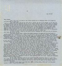 Letter from Gertrude Sanford Legendre, November 20, 1942