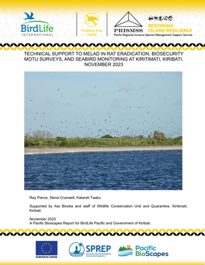 Technical Support to Melad in Rat Eradication, Biosecurity Motu Surveys, and Seabird Monitoring at Kiritimati, Kiribati, November 2023