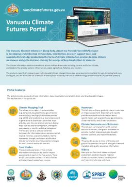 Vanuatu Climate Futures Portal