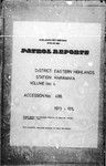 Patrol Reports. Eastern Highlands District, Marawaka, 1973 - 1974