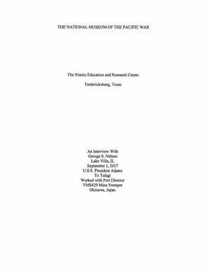 Oral History Interview with George S. Nelson, September 1, 2017