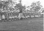 Lakalaka of Tongaleleka, Ha'apai. Bestowing a fakapale.