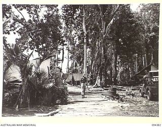 NANTAMBU, NEW BRITAIN. 1945-07-26. THE CAMP AREA OF A DETACHMENT, 53 PORT CRAFT COMPANY
