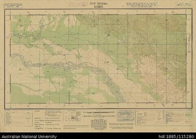 Papua New Guinea, Koben, Artillery series, Sheet 3549, 1:25 000, 1943