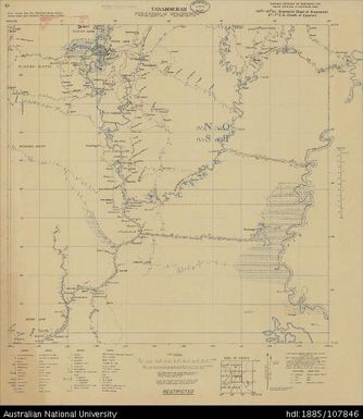 Indonesia, Papua, Netherlands Indies, Tanahmerah, 1943, 1:250 000