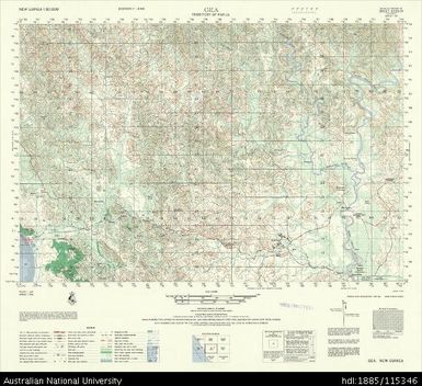 Papua New Guinea, Admiralty Islands, Gea, Series: AMS T795, Sheet 5328 IV, 1966, 1:50 000