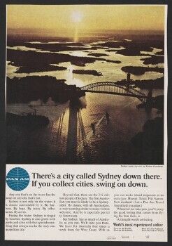There's a city called Sydney down there. If you collect cities, swing on down.