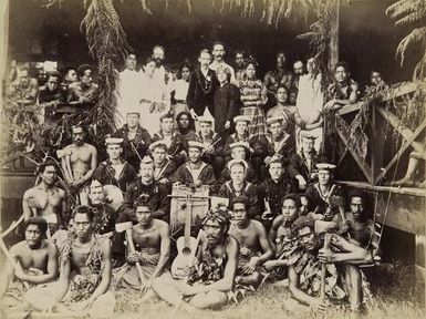 Entertainment given to the band of the "Katoomba" by Mr & Mrs Robert Louis Stevenson at Vailima