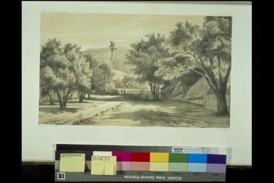 Site a Umata, Ile Gouaham / dessine par Goupil ; lith. par P. Blanchard