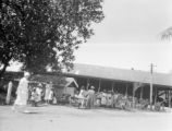 Avarua (Cook Islands), people gathered near building