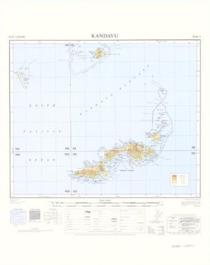 Fiji 1:250,000: Kandavu (Sheet 6)