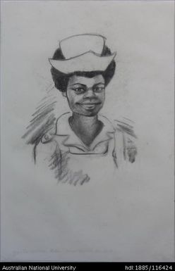 Young trained nurse - Rabaul General Hospital, New Britain