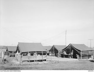 CAPE WOM, WEWAK AREA, NEW GUINEA. 1945-09-01. THE DENTAL SURGERIES AND UNIT LINES OF 2/4 DENTAL UNIT ATTACHED HEADQUARTERS 6 DIVISION