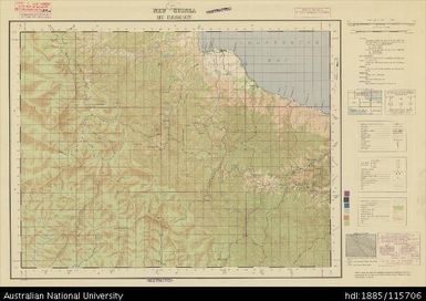 Papua New Guinea, Southern New Guinea, Mt Thompson, 1 Inch series, Sheet 1755, 1945, 1:63 360